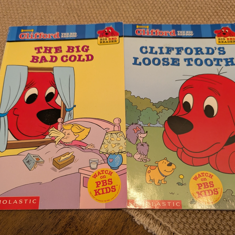 2 Clifford Big Red Reader Books - Level 2 Ages 6-8